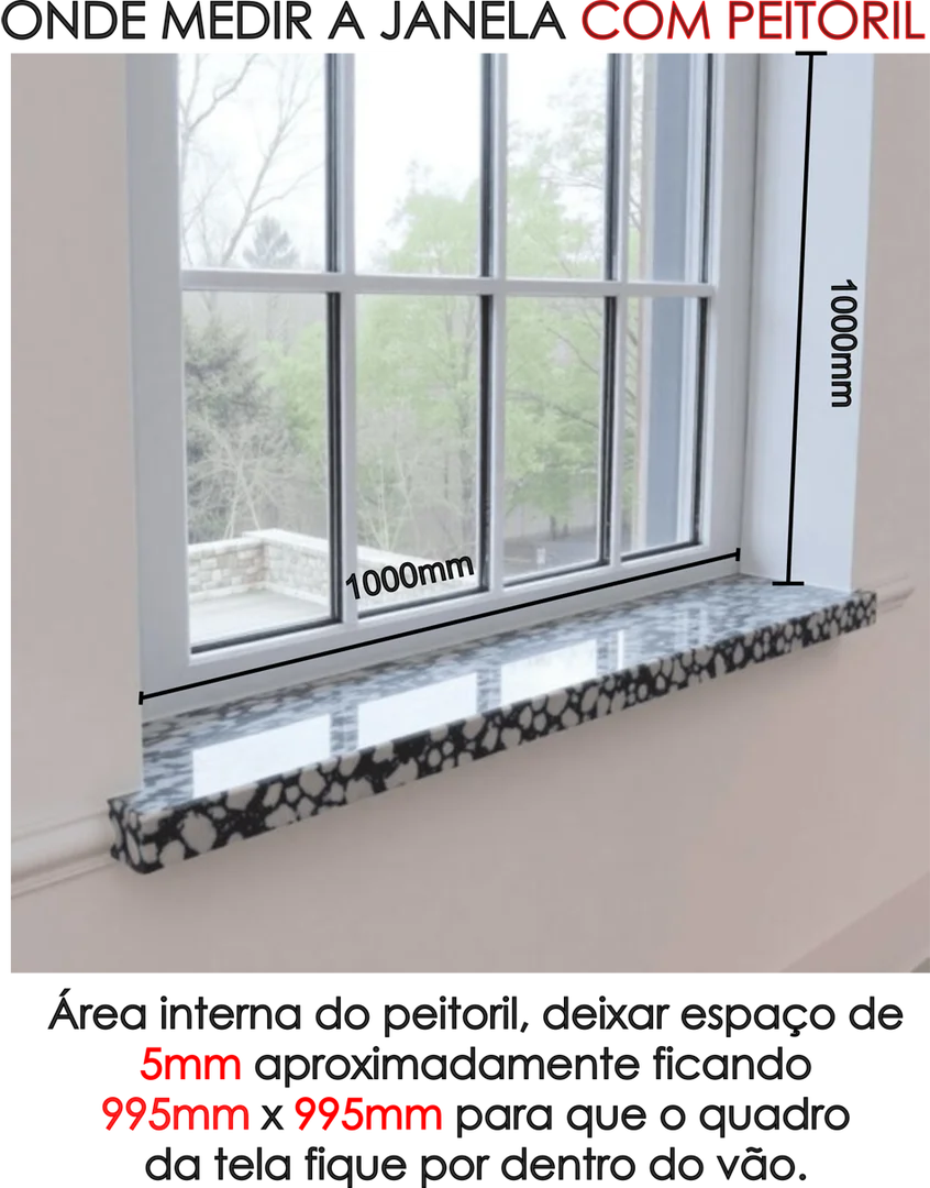 Tela mosquiteiro cinza sob medida, ideal para proteção contra mosquitos e insetos.